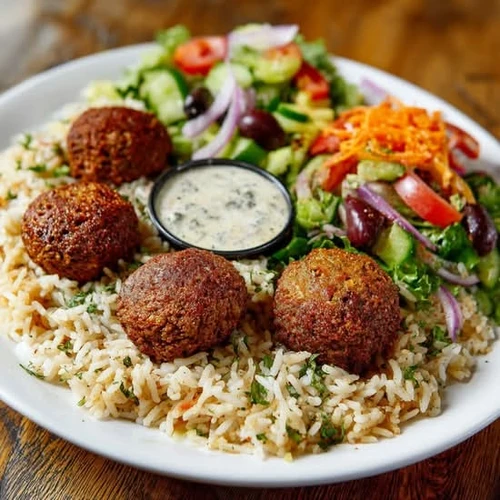 Falafel over Rice from TASTY PASTA PIZZA &GRILL