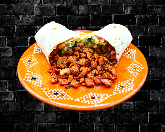 Order Pastor Burrito food online from Rivas Mexican Grill#4 store, Henderson on bringmethat.com