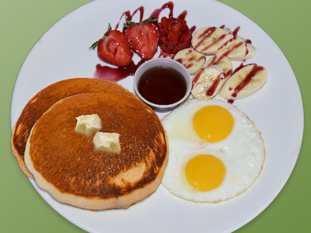 Order Pancakes con huevos fritos food online from Cositas Ricas Corp store, Queens on bringmethat.com