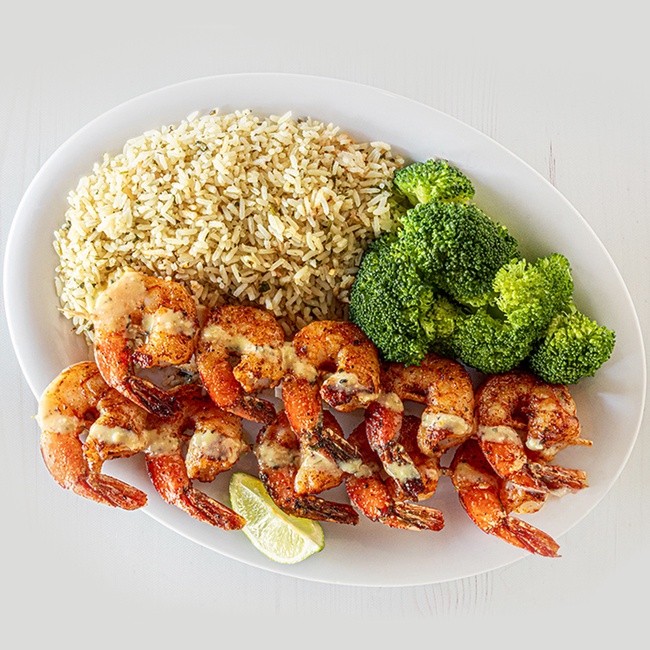 Order Island Grilled Shrimp food online from Hurricane Grill & Wings store, Syosset on bringmethat.com
