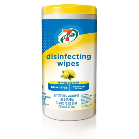 Order 7-Select Lemon Disinfecting Wipes 75ct food online from 7-Eleven store, Wakefield on bringmethat.com