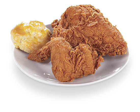 Order 2 PC White Chicken & (1) Biscuit Only food online from Krispy Krunchy Chicken store, Fullerton on bringmethat.com