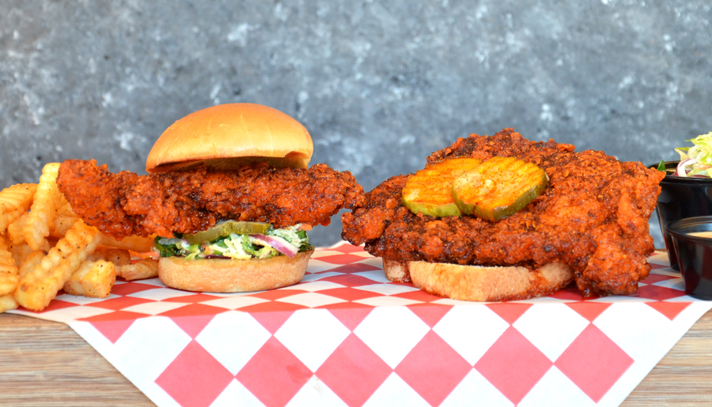 Order Fan Favorite! Combo (1 Tender & 1 Slider) food online from Nashville Hot Chicken Shack store, Newhall on bringmethat.com