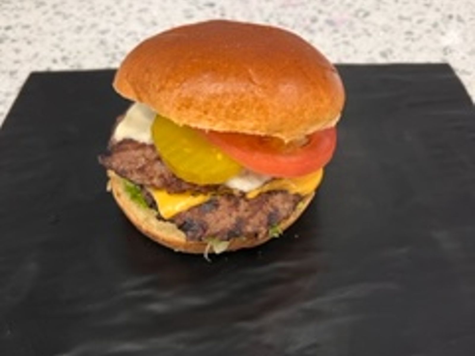 Order Double  Cheeseburger food online from Halal Munchies store, Queens on bringmethat.com