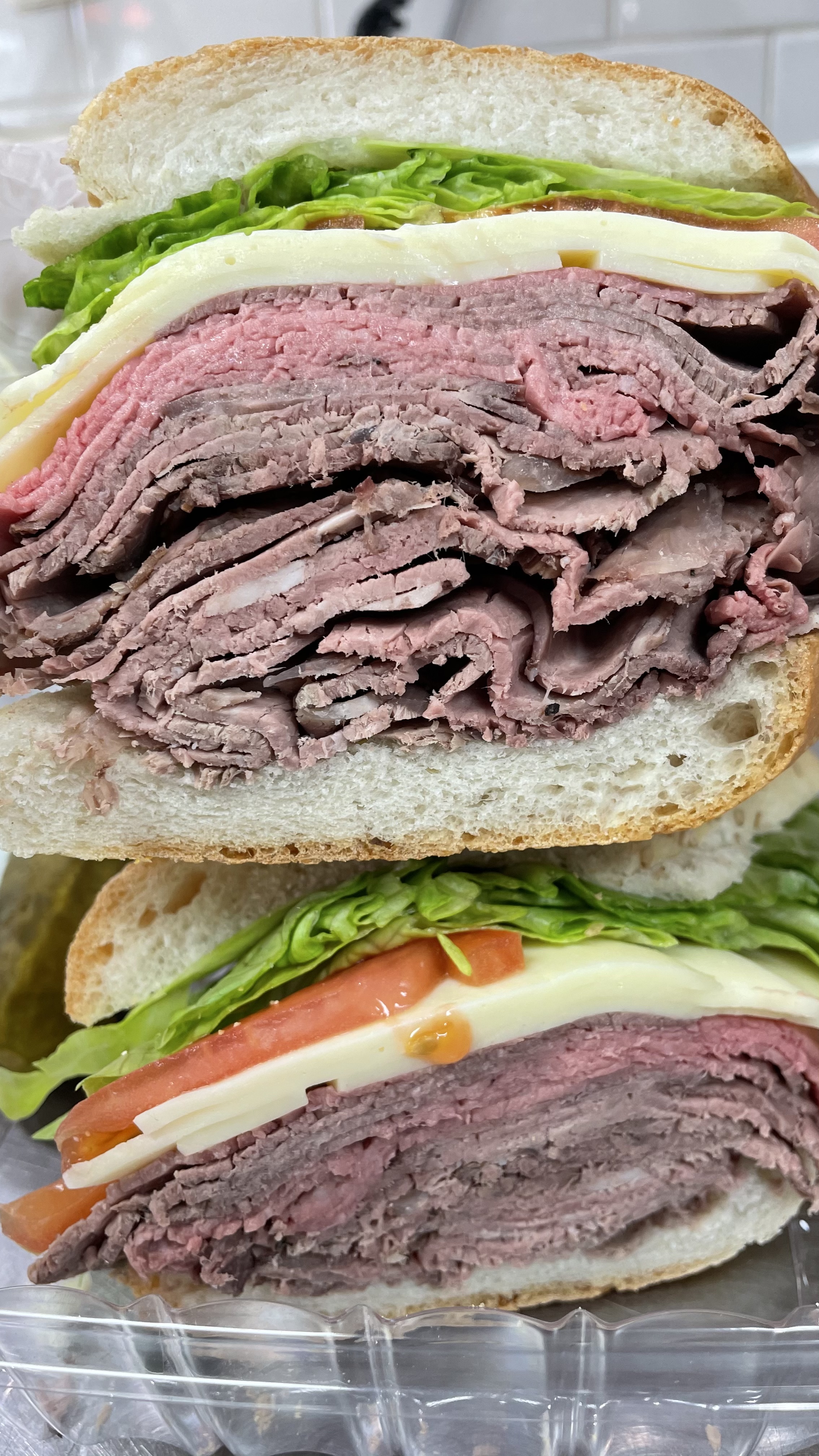 Order Roast Beef Sandwich food online from The Kibitz Room store, Cherry Hill on bringmethat.com