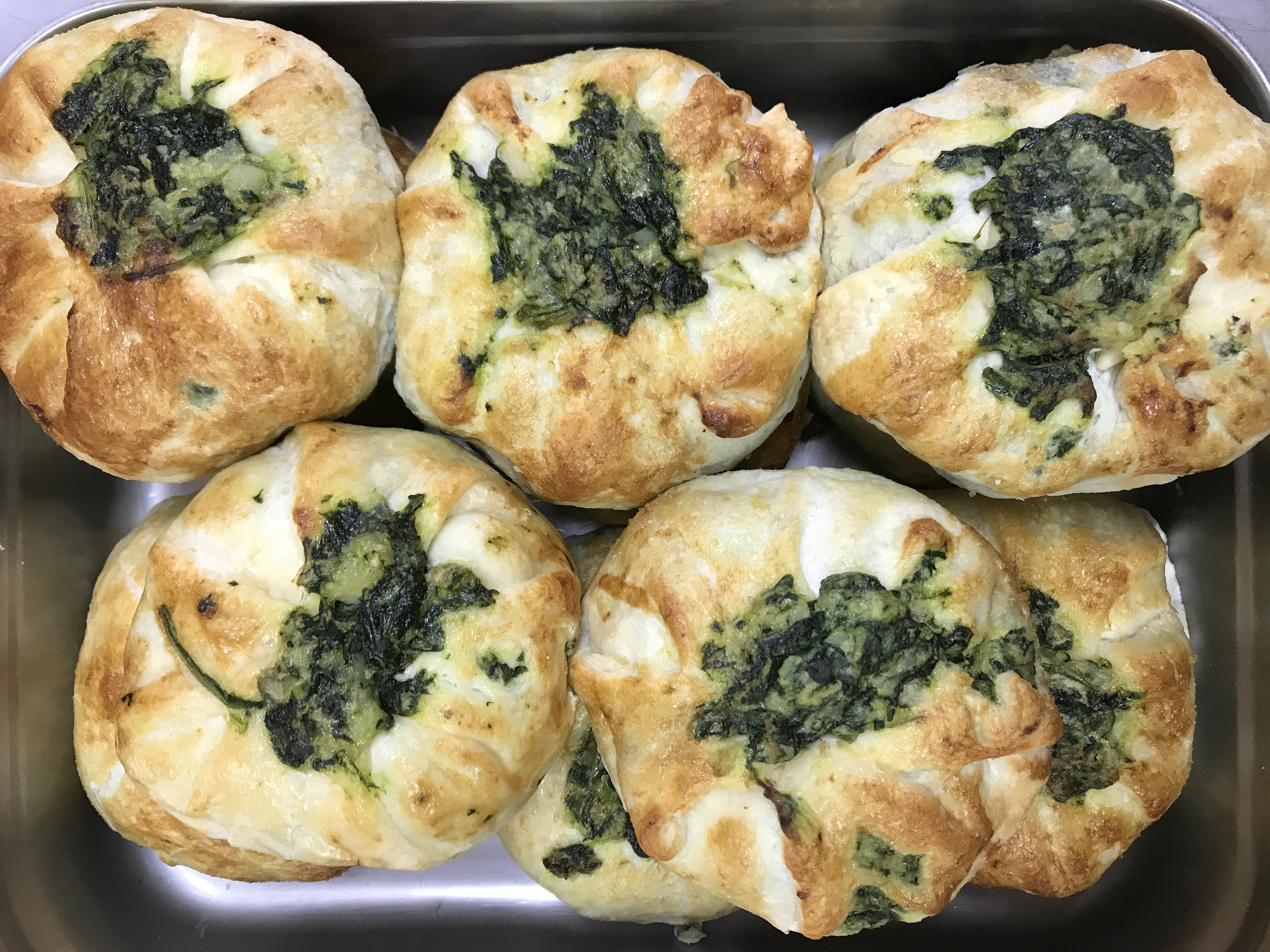 Order Spinach Knish food online from The Kibitz Room store, Cherry Hill on bringmethat.com