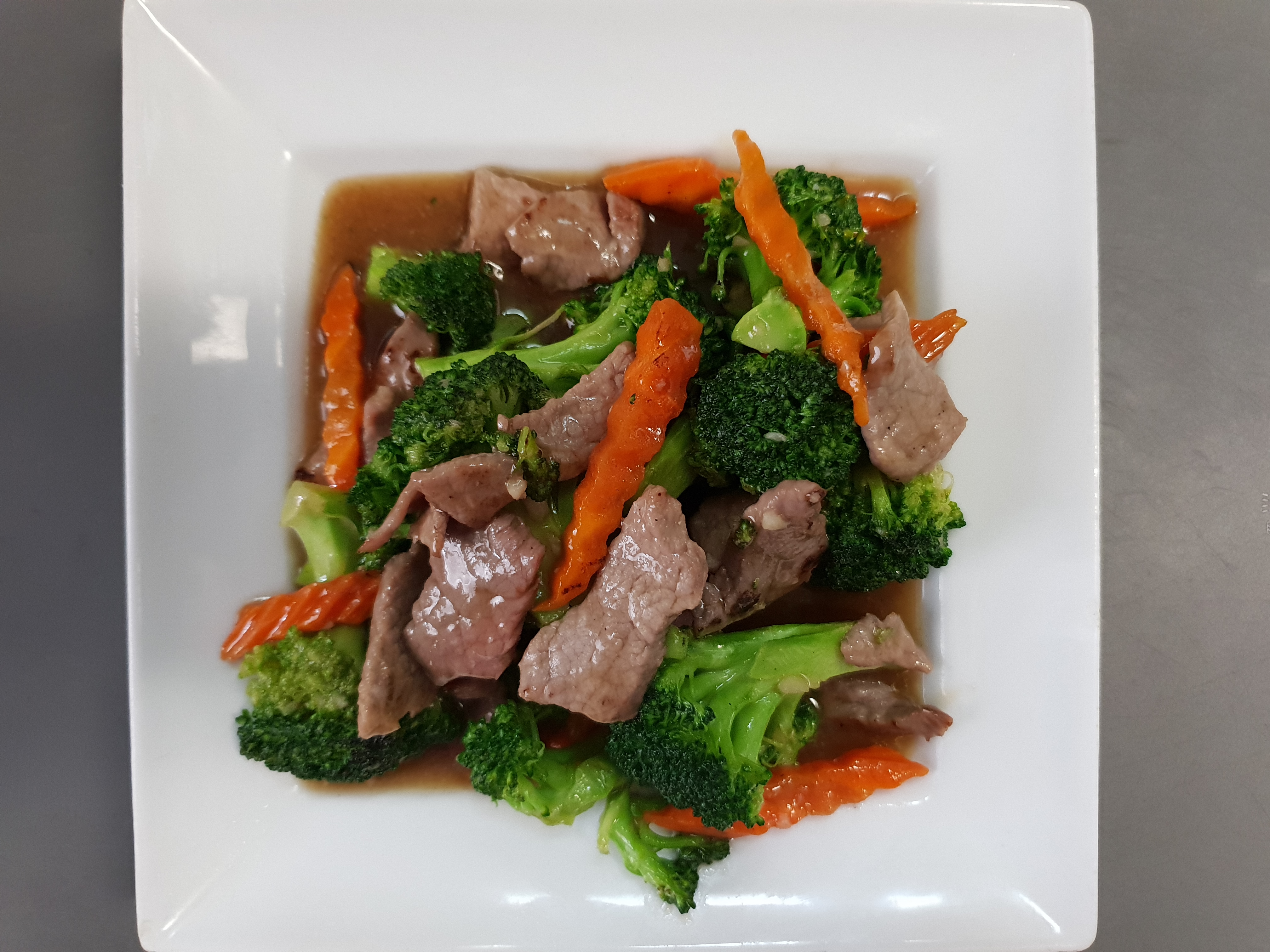 Order Broccoli with Oyster Sauce food online from R Haan Thai store, Los Angeles on bringmethat.com