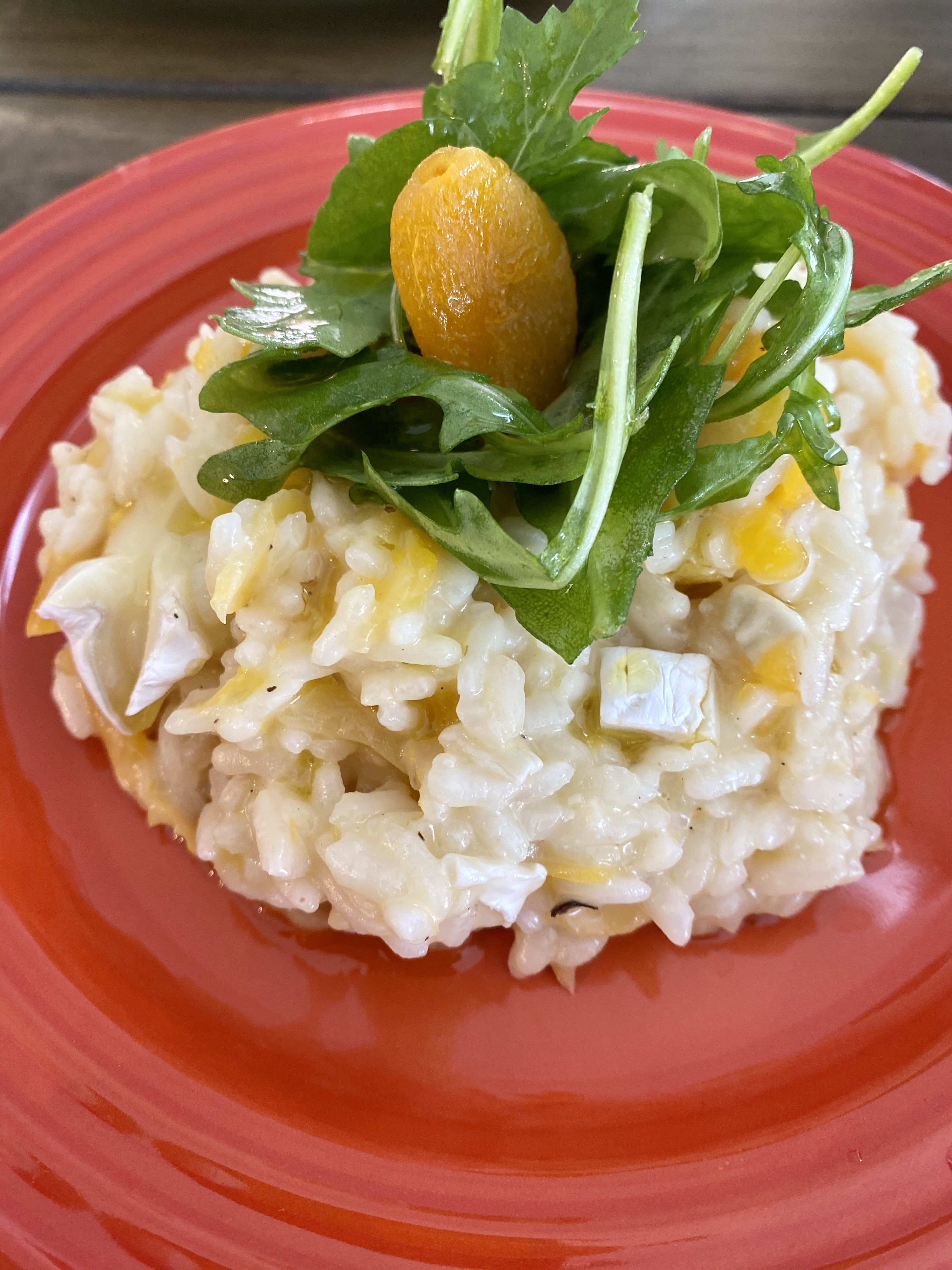 Order Brie, Apricot & Arugula Risotto food online from Take Your Thyme store, Washington on bringmethat.com