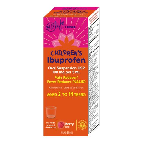 Order 24/7Life Children's Ibuprofen Berry Suspension 4oz food online from 7-Eleven store, Lynchburg on bringmethat.com