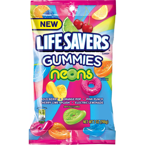 Order Life Savers Gummies Neons 7oz food online from 7-Eleven store, Natick on bringmethat.com