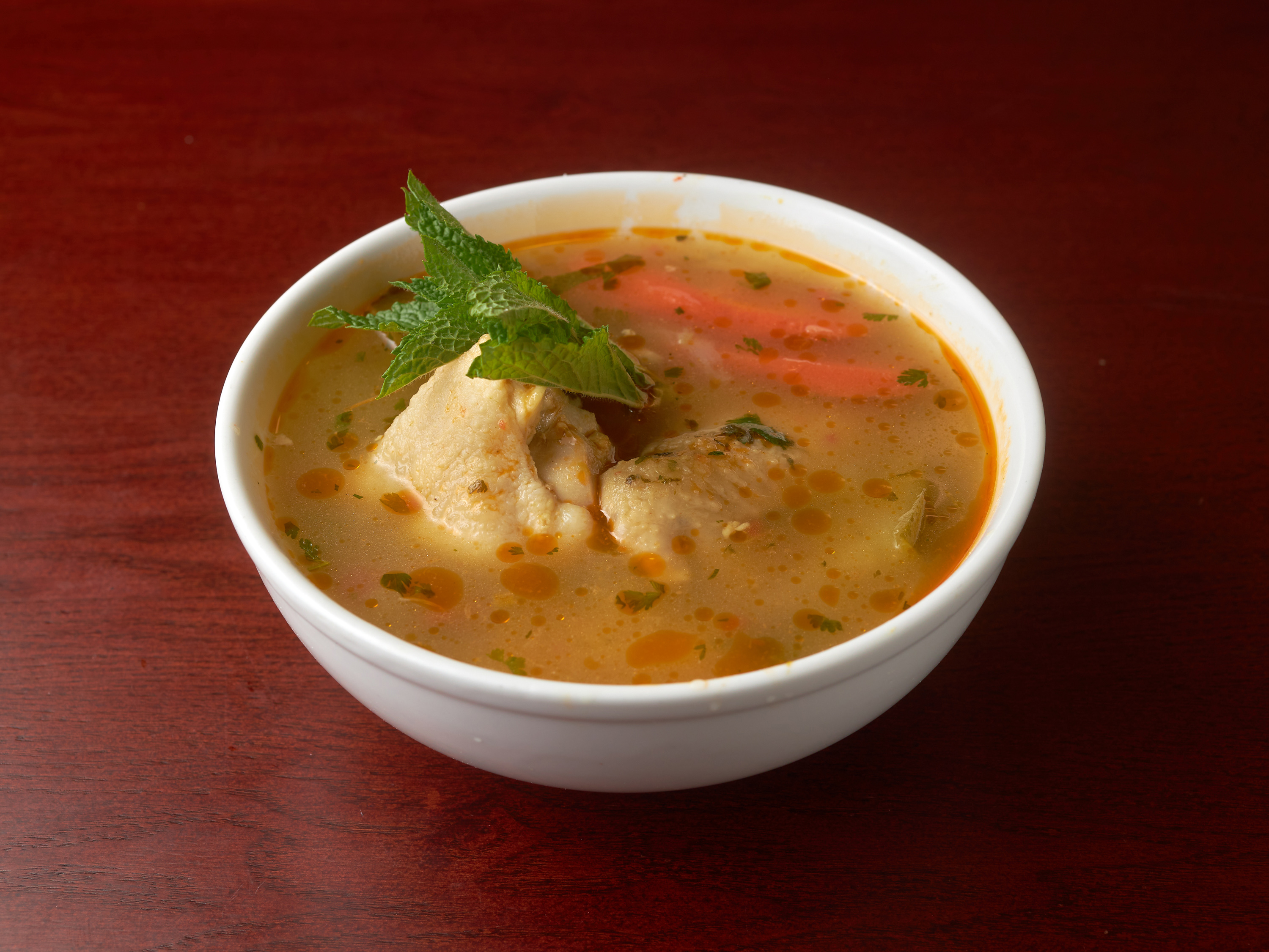 Order Caldo de Galina food online from Don Miguel Restaurant store, Jamaica on bringmethat.com
