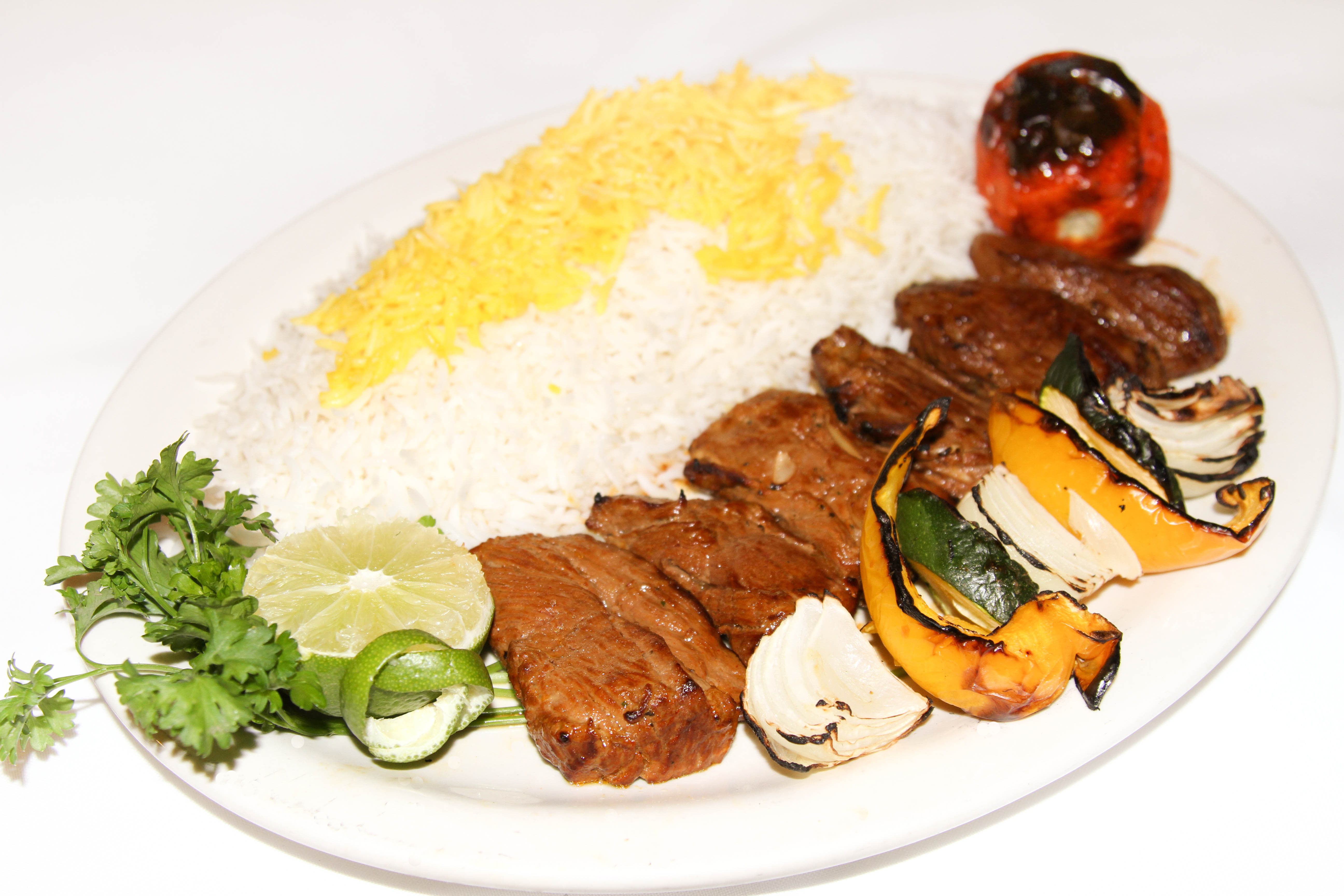 Order Chengeh Shish Kabob food online from Shaherzad Restaurant store, Los Angeles on bringmethat.com