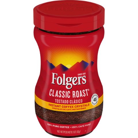 Order Folgers Instant Coffee Classic Roast 3oz food online from 7-Eleven store, Wakefield on bringmethat.com