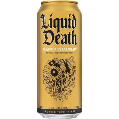 Order Liquid Death Sparkling Water Mango Chainsaw 16.9oz food online from 7-Eleven store, Natick on bringmethat.com