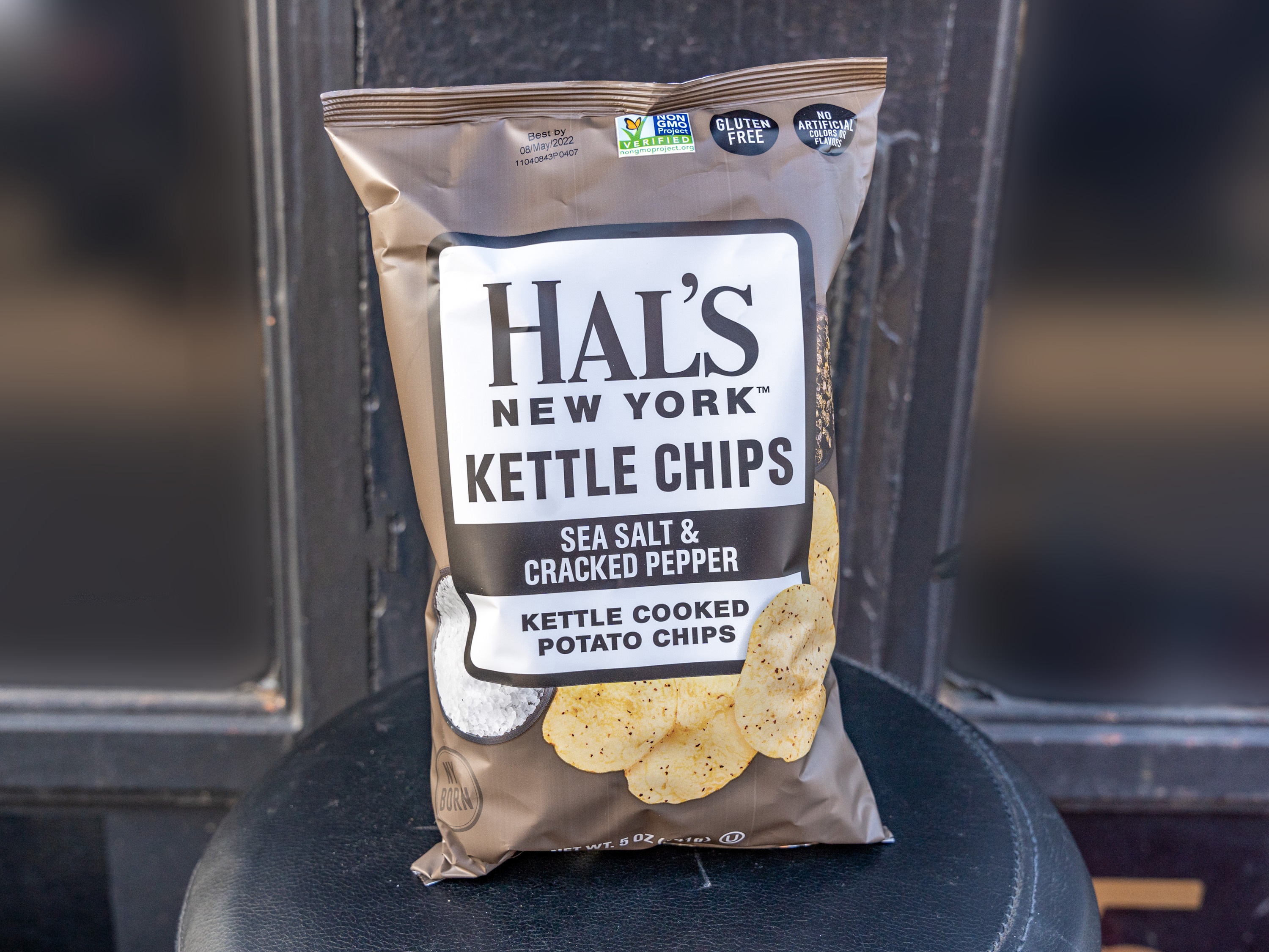 Order hals new york kettle chips sea salt & cracked pepper food online from Grocery Shopping Center store, Brooklyn on bringmethat.com