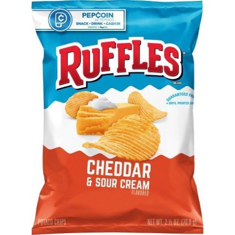 Order Ruffles Cheddar & SourCream 2.5 oz food online from 7-Eleven store, Bellflower on bringmethat.com