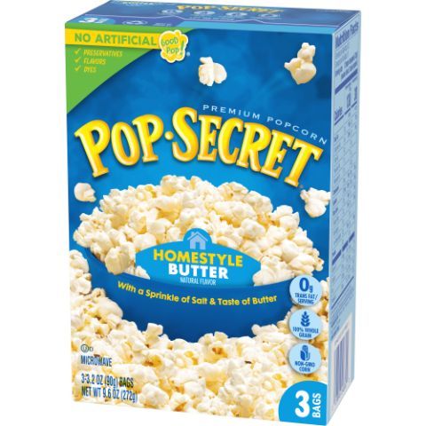 Order Pop Secret Popcorn Homestyle Butter 3 Count food online from 7-Eleven store, Willis on bringmethat.com