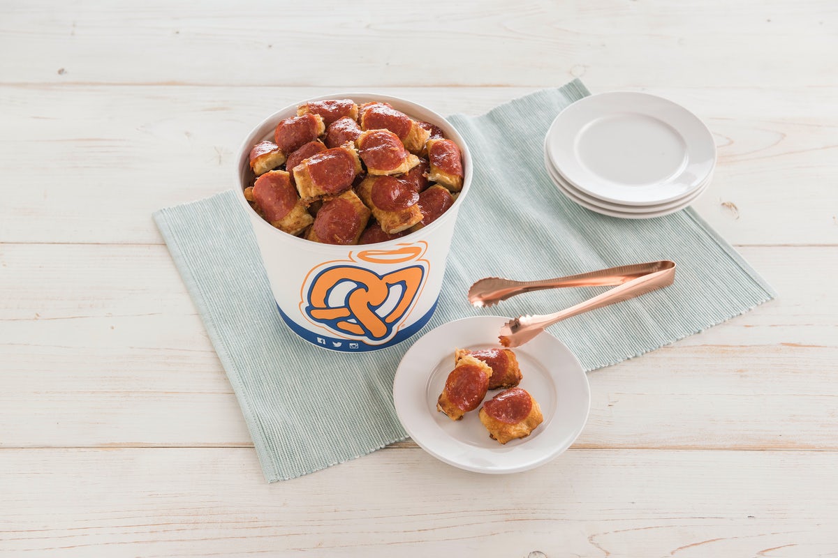 Order Pepperoni Nuggets Bucket food online from Auntie Anne's store, Rochester on bringmethat.com