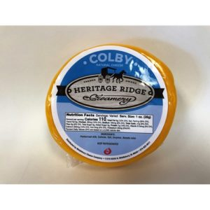 Order Heritage Ridge Creamery Cheese- Colby food online from A Taste Of Indiana store, Indianapolis on bringmethat.com