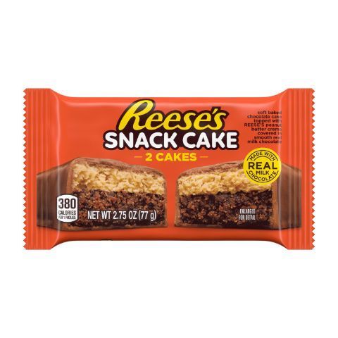 Order Reese's Milk Chocolate Peanut Butter Snack Cakes 2 Count food online from 7-Eleven store, Natick on bringmethat.com