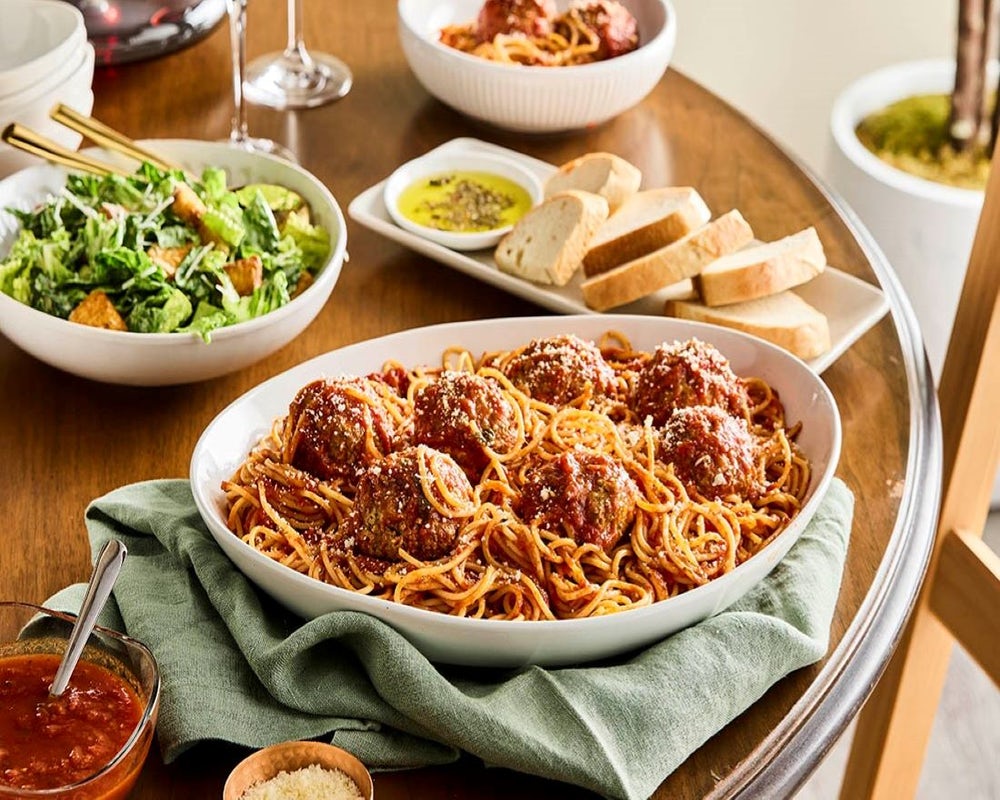 Order Family Bundle Spaghetti food online from Carrabba's Italian Grill store, Murrells Inlet on bringmethat.com