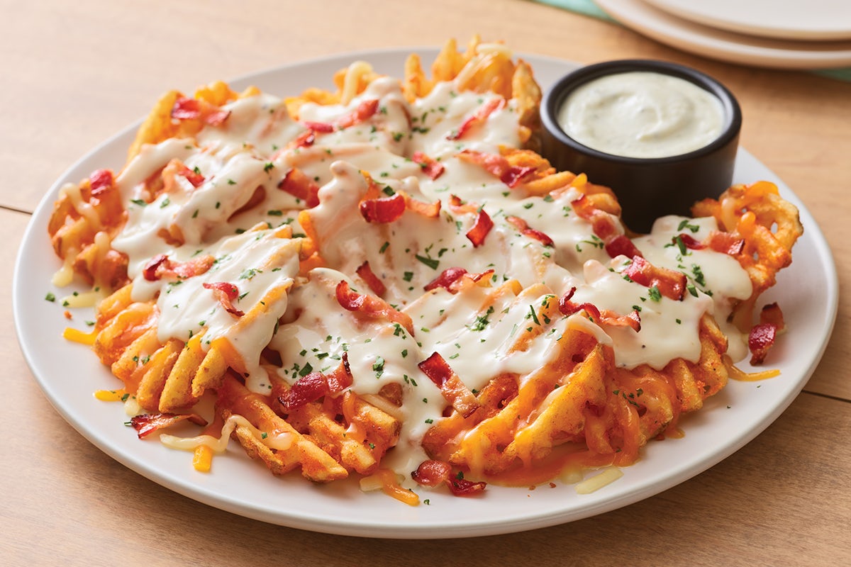Order Brew Pub Loaded Waffle Fries food online from Applebee's store, Royersford on bringmethat.com