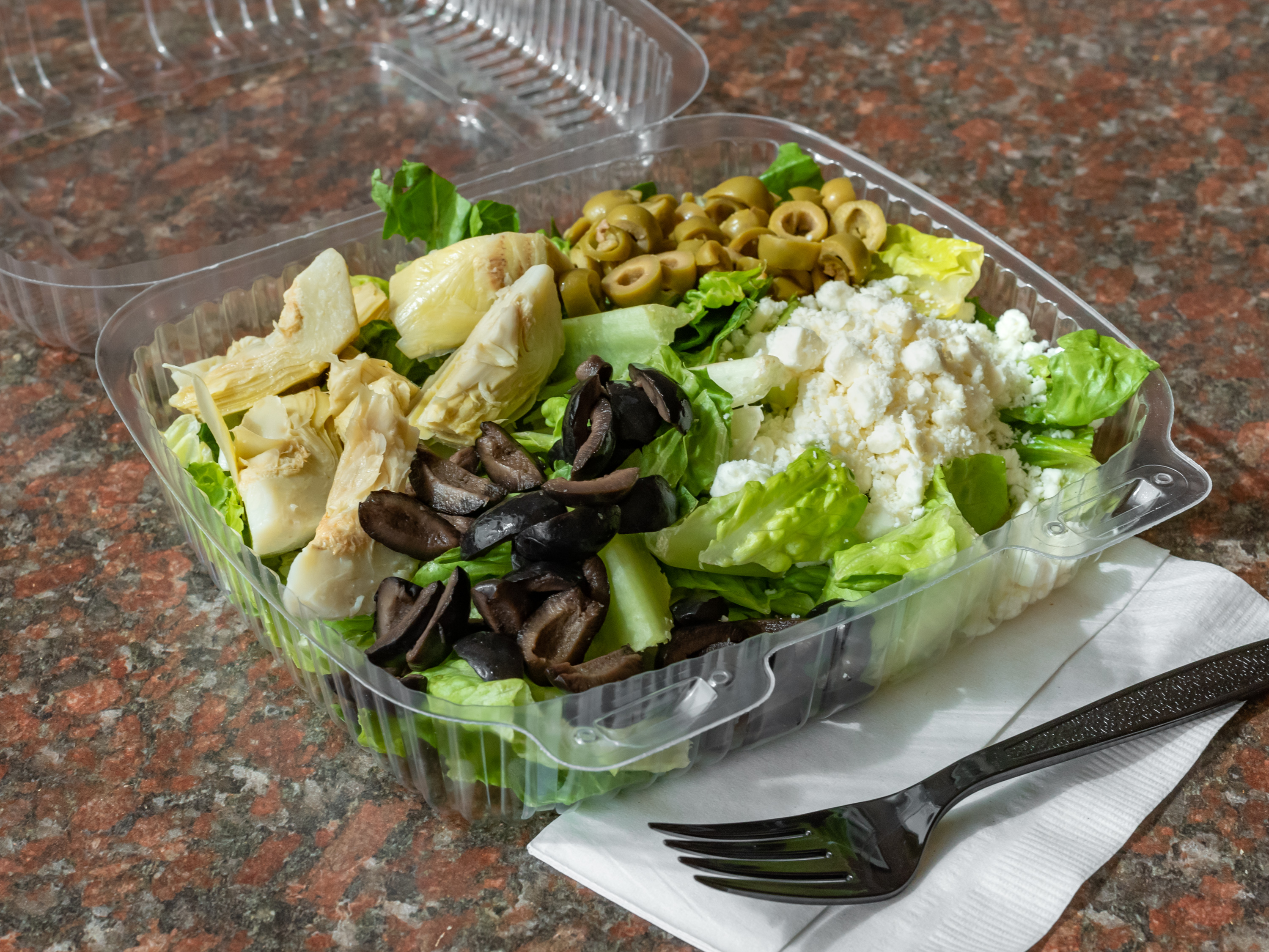 Order Greek Salad food online from Abo's Pizza store, Denver on bringmethat.com