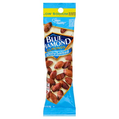 Order Blue Diamond Lightly Salted Almonds 1.5oz food online from 7-Eleven store, Charlotte on bringmethat.com