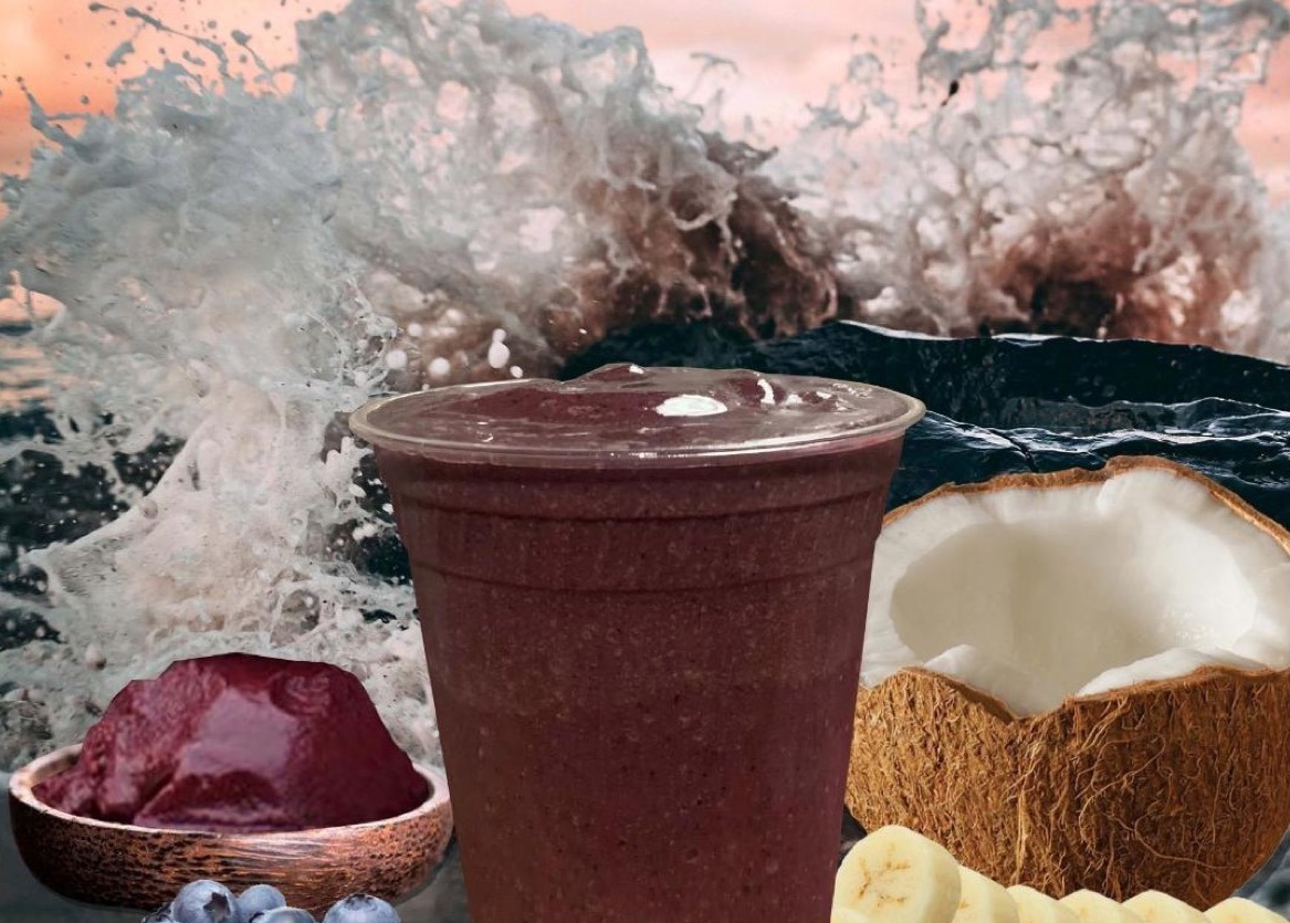Order Mission Blue Smoothie food online from Good Vibes Juice Co store, Largo on bringmethat.com