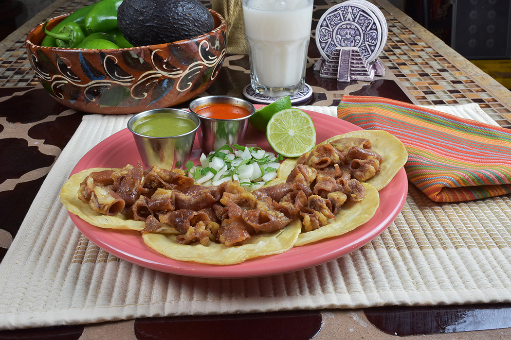 Order Tripitas Taco Plate food online from Chavira Market store, Las Cruces on bringmethat.com