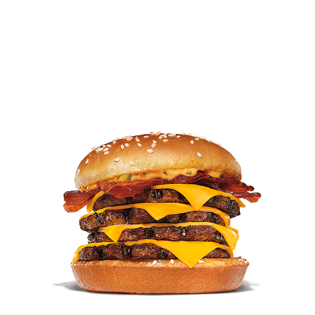Order Quad BK Stacker food online from Burger King store, Bay Shore on bringmethat.com