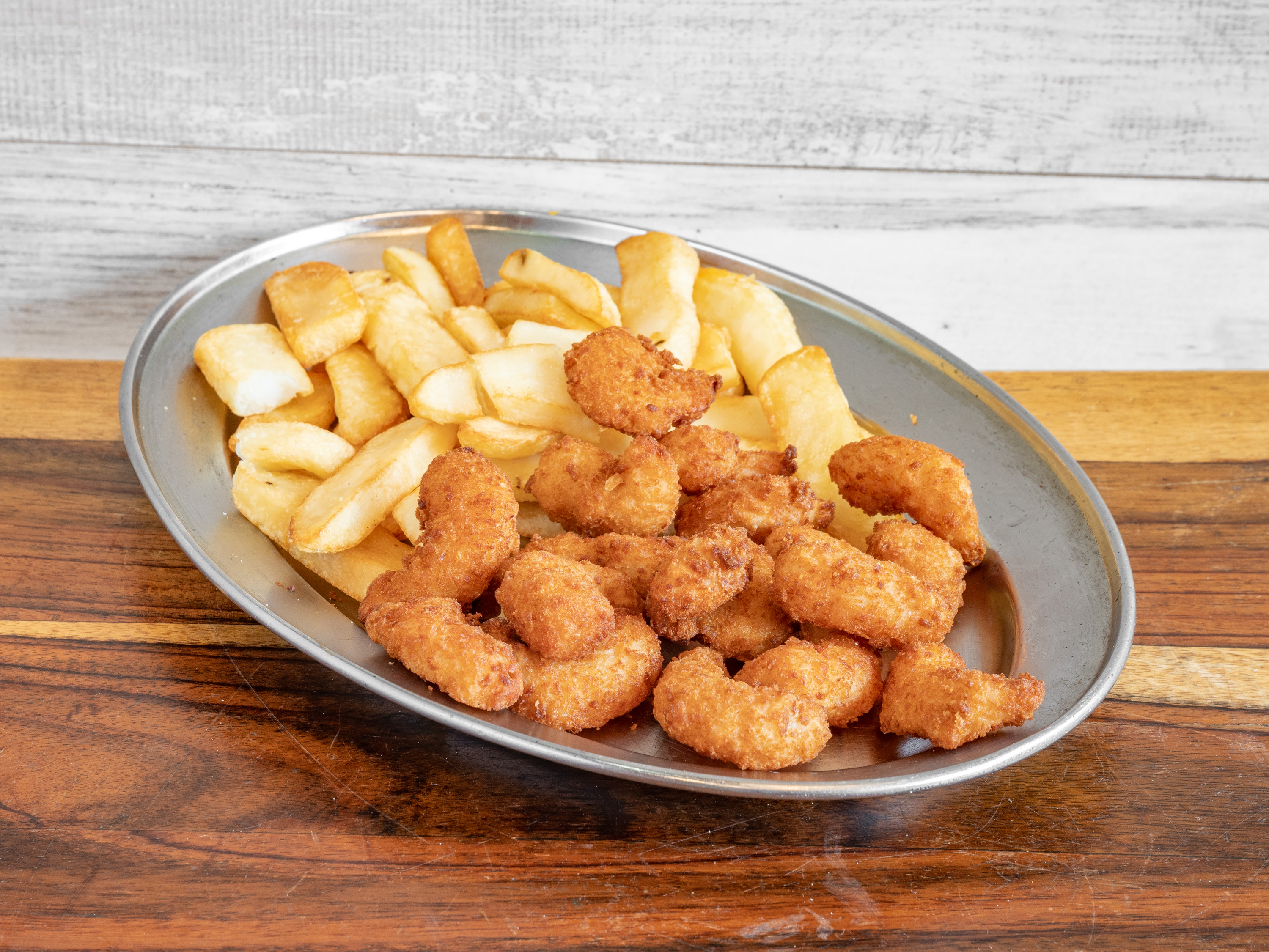 Order Shrimp & Chips food online from Atlantic Fish N Chips store, New York on bringmethat.com