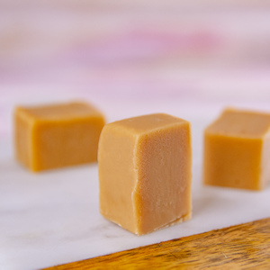 Order Peanut Butter Fudge, 1 lb. food online from Wockenfuss Candies store, Columbia on bringmethat.com