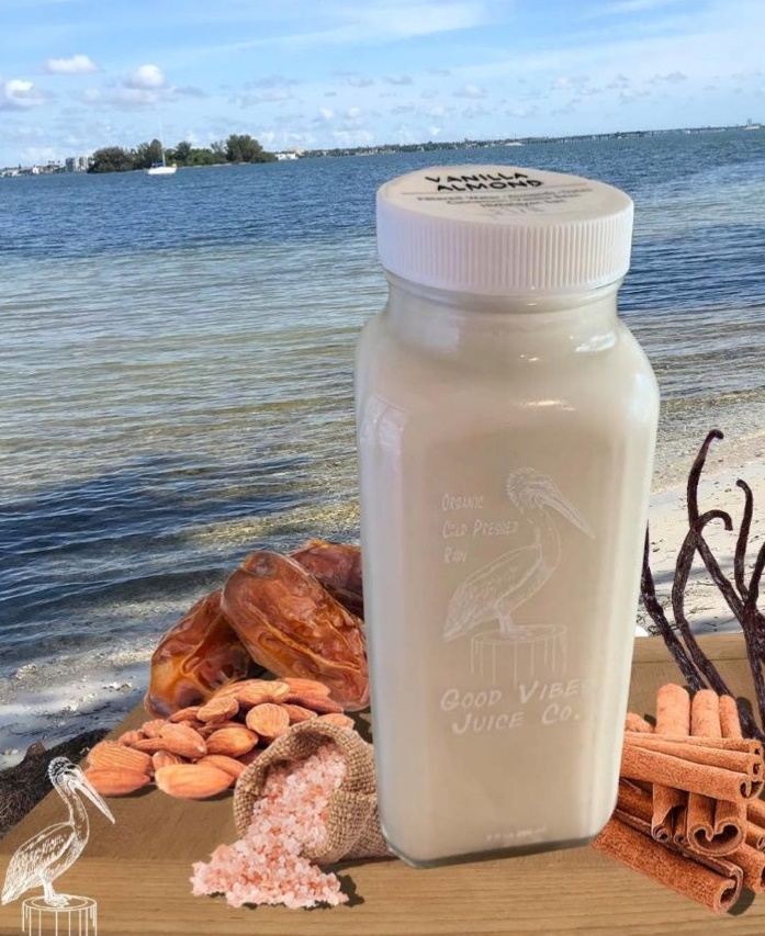 Order Vanilla Almond Not Milk food online from Good Vibes Juice Co store, Largo on bringmethat.com
