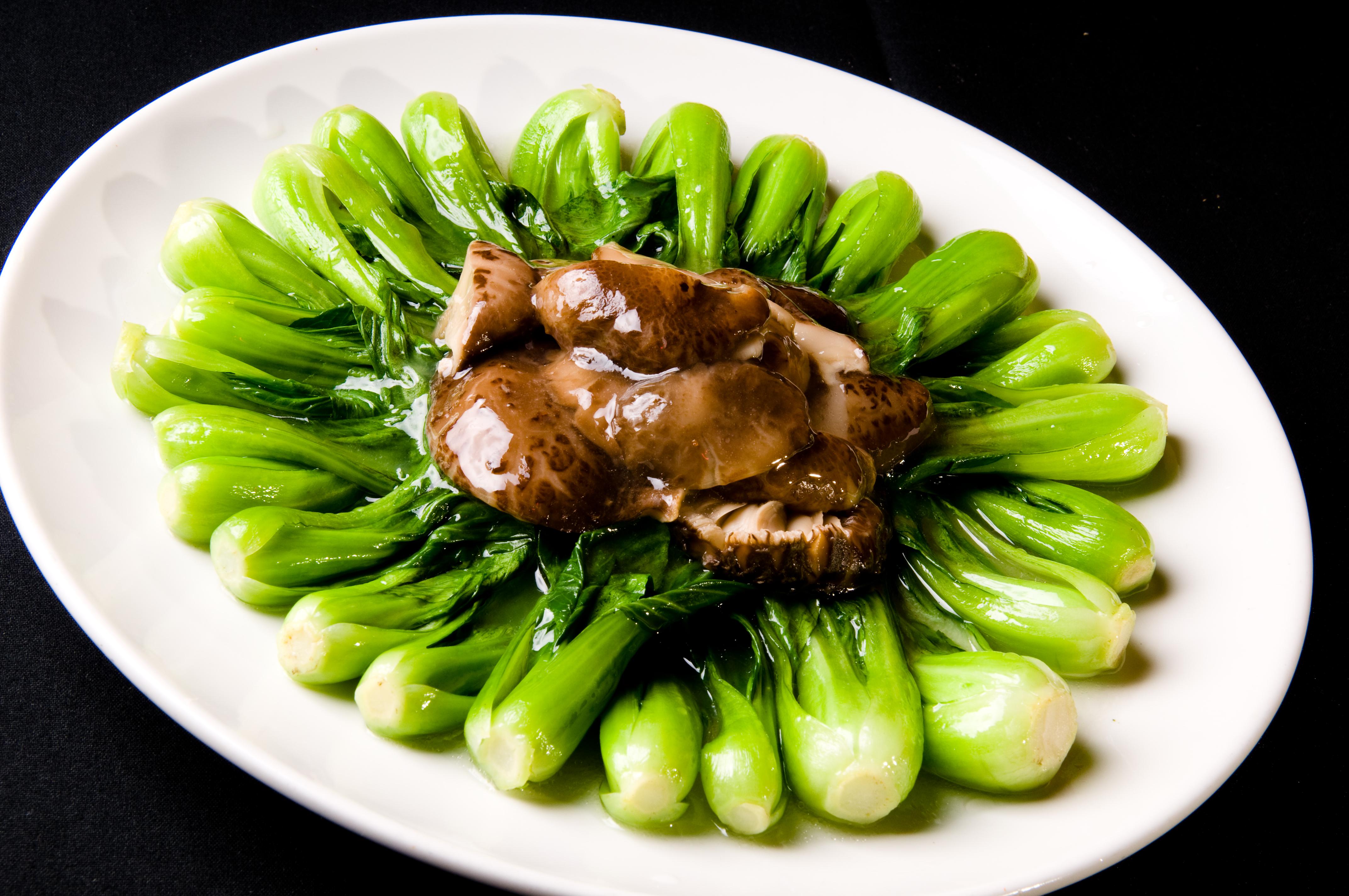 Order K6. Shanghai Bok Choy with Dried Mushroom food online from Shu Han Ju Chinese Restaurant store, New York on bringmethat.com
