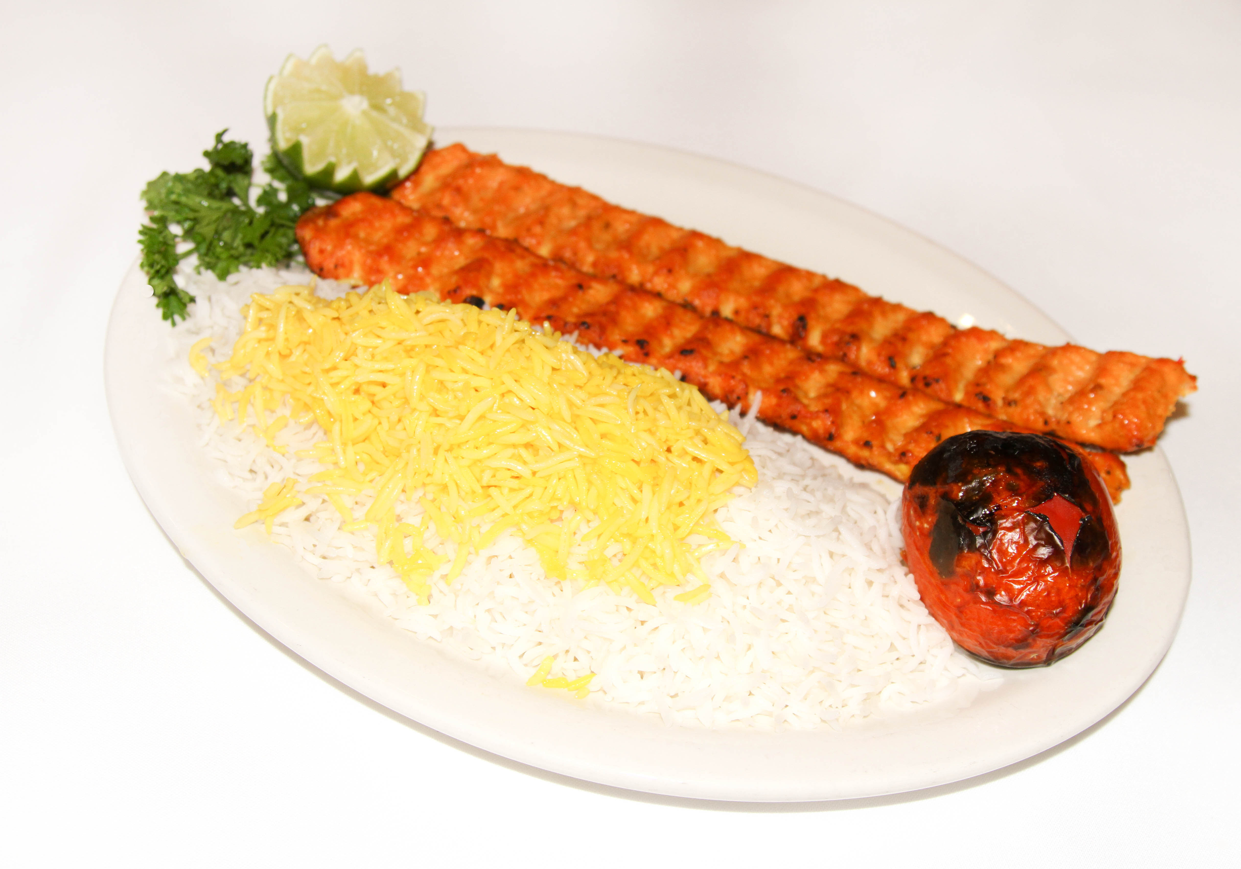Order Chicken Koobideh food online from Shaherzad Restaurant store, Los Angeles on bringmethat.com