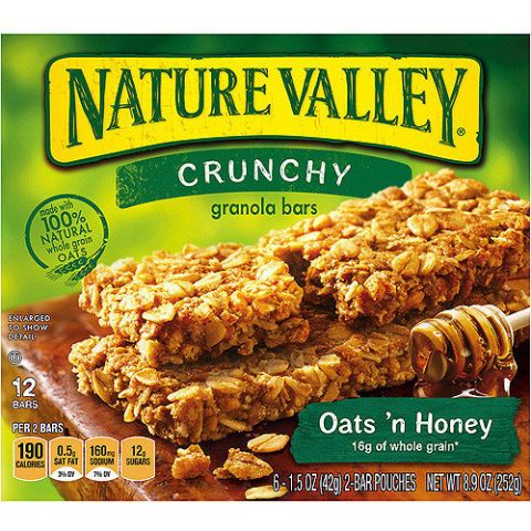 Order Nature Valley Crunchy Granola Bars Oats 'n Honey 6 - 1.5 oz 2-Bar Pouches food online from 7-Eleven store, Aurora on bringmethat.com