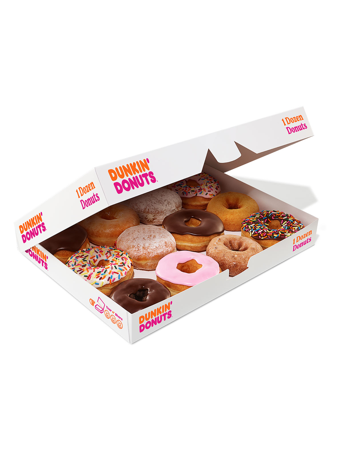Order Assorted 12 Donuts food online from Dunkin store, Youngstown on bringmethat.com