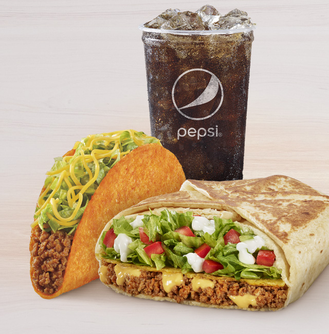 Order Crunchwrap Supreme® Cravings Trio food online from Taco Bell store, Proctorville on bringmethat.com