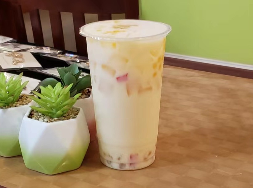 Order Mango Fruit Milk Tea food online from Sake store, Lexington Park on bringmethat.com