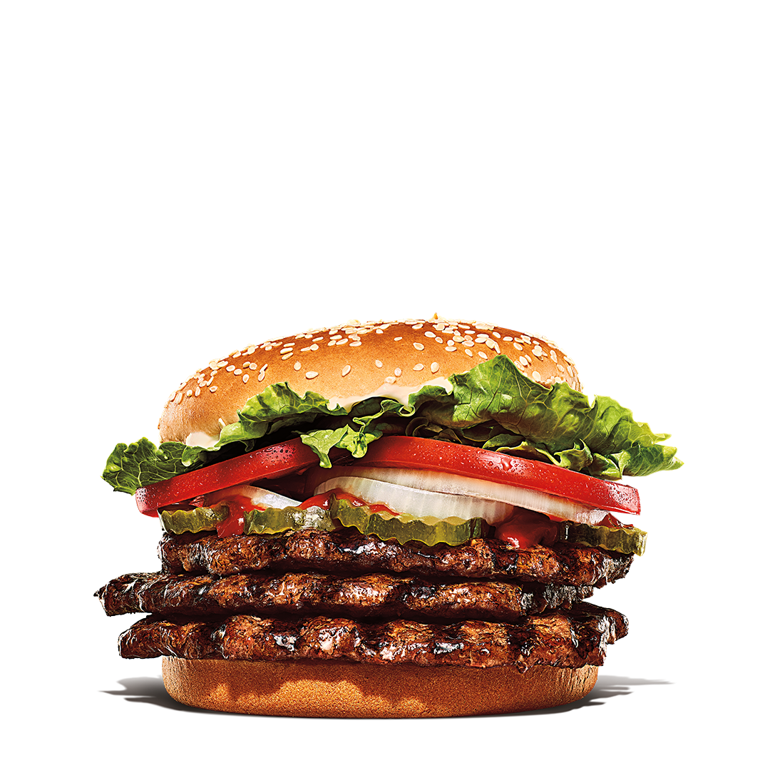 Order Triple Whopper food online from Burger King store, Bay Shore on bringmethat.com