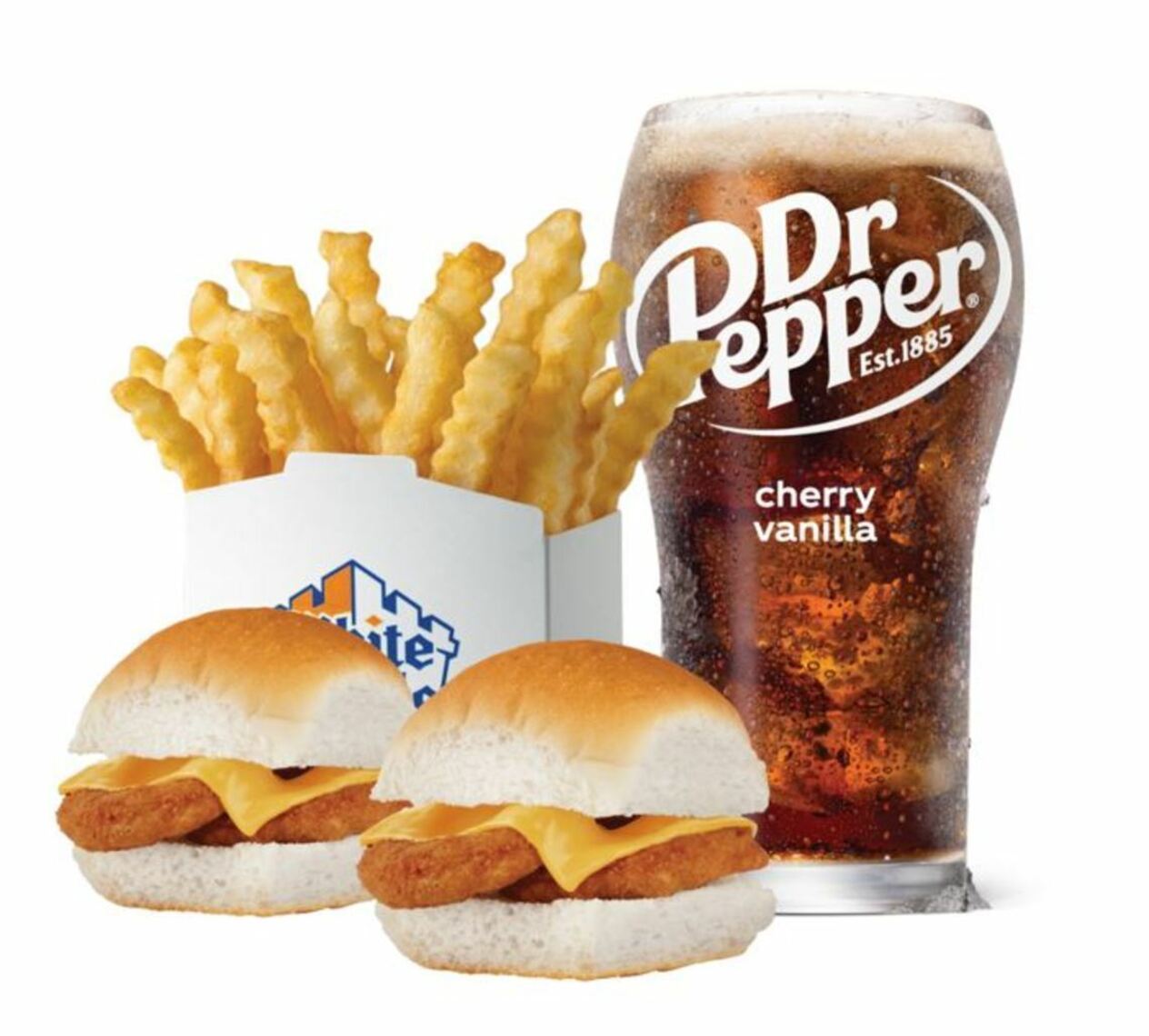 Order CHICKEN RING SLIDER MEAL CAL 730-1120 food online from White Castle store, Centereach on bringmethat.com
