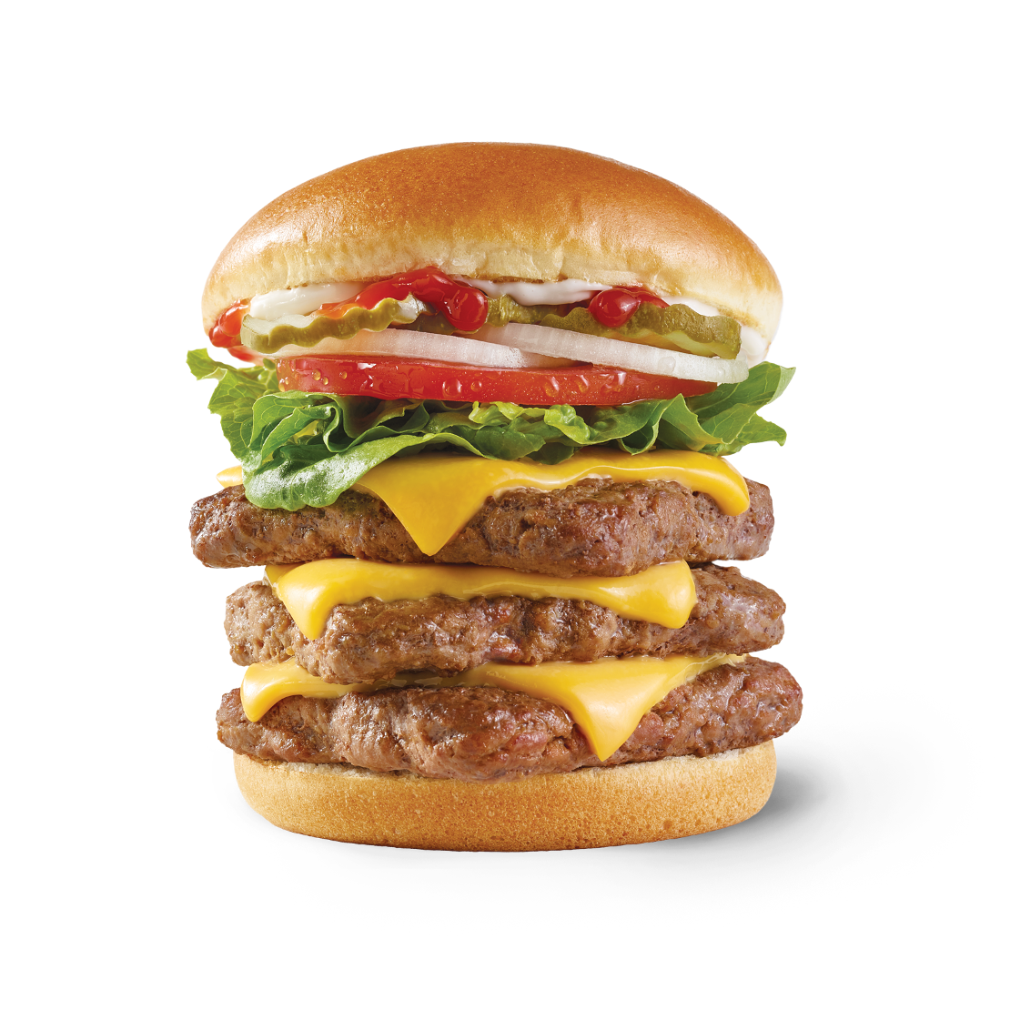 Order Dave's Triple® food online from Wendy's store, Wantagh on bringmethat.com