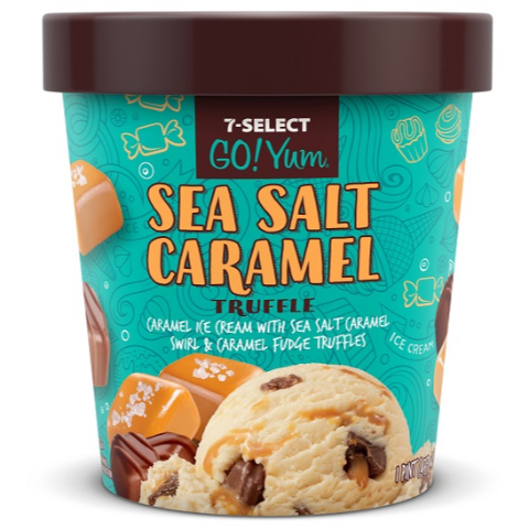 Order 7-Select GoYum Sea Salt Caramel Pint food online from 7-Eleven store, Charlotte on bringmethat.com