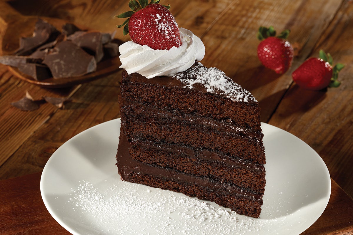 Order DARK CHOCOLATE FUDGE CAKE  food online from Old Chicago 66 store, Lakewood on bringmethat.com