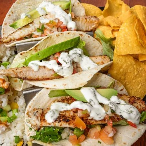 Blackened Fish Taco from Green's Grill & Sushi Bar
