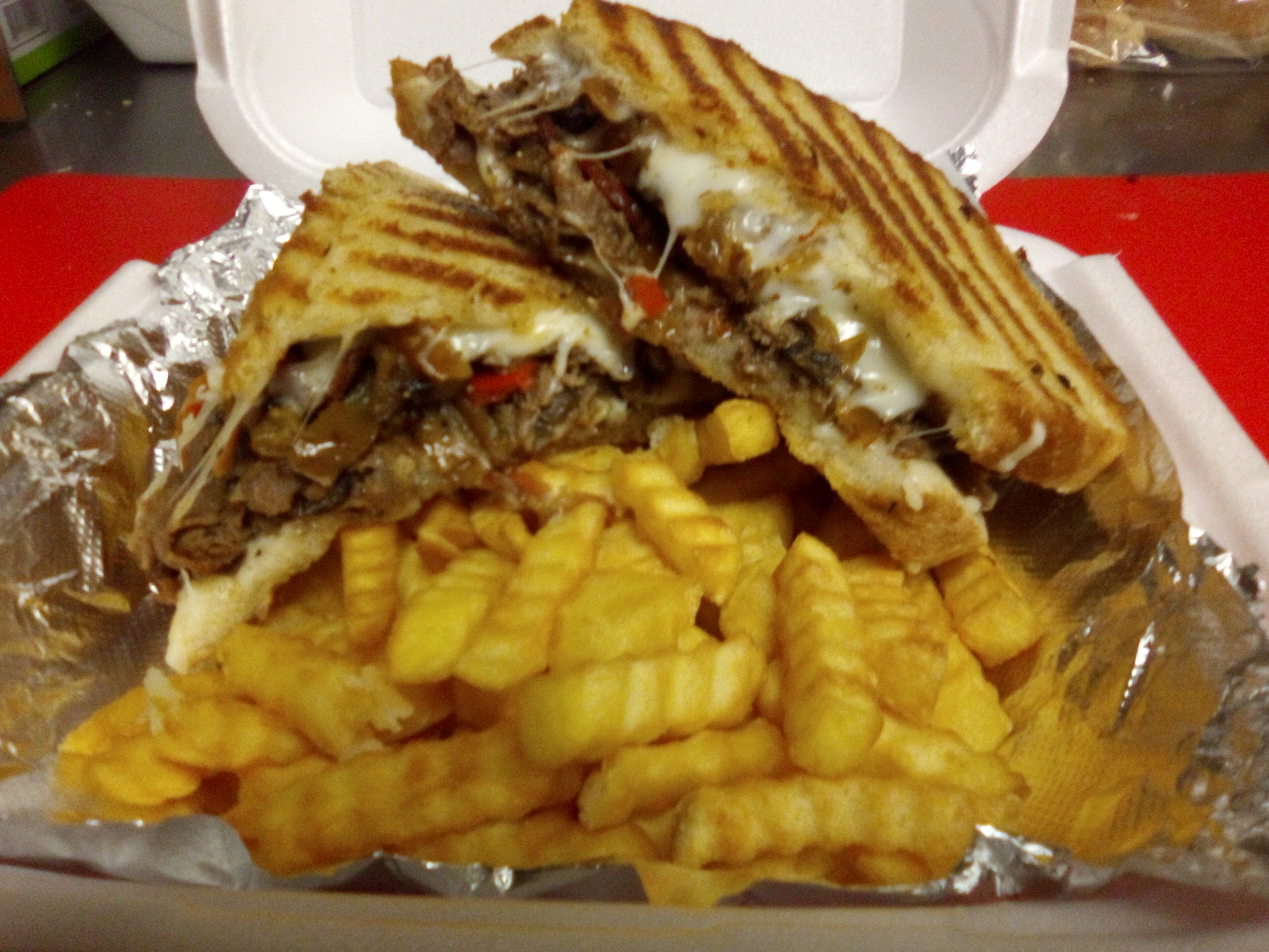 Order REALLY PHILLY MELT food online from The Grilled Cheese Factory store, Rochester on bringmethat.com