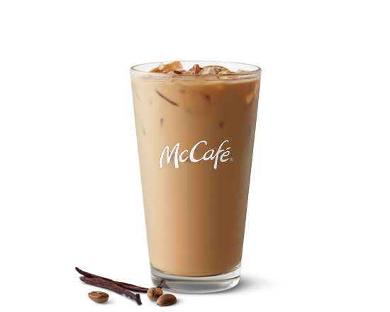 Order Iced French Vanilla Coffee food online from McDonald's store, Hemet on bringmethat.com