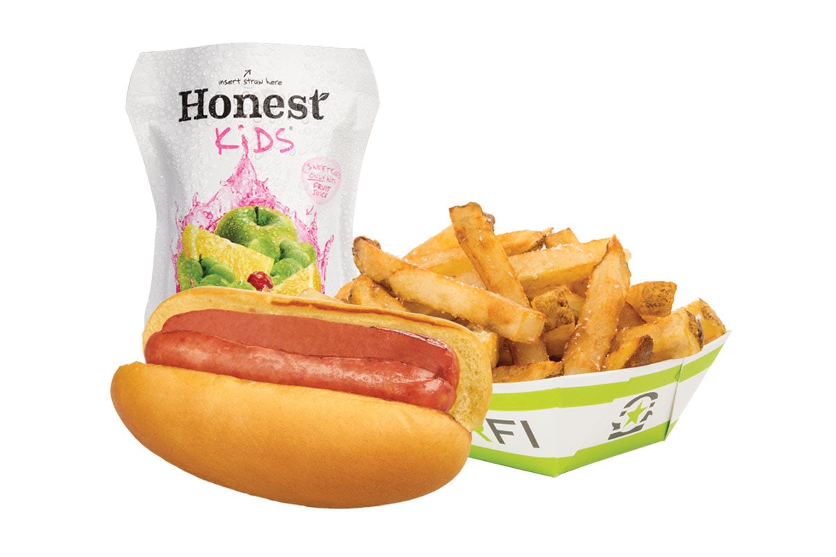 Order KIDS HOT DOG MEAL food online from BurgerFi store, Latham on bringmethat.com