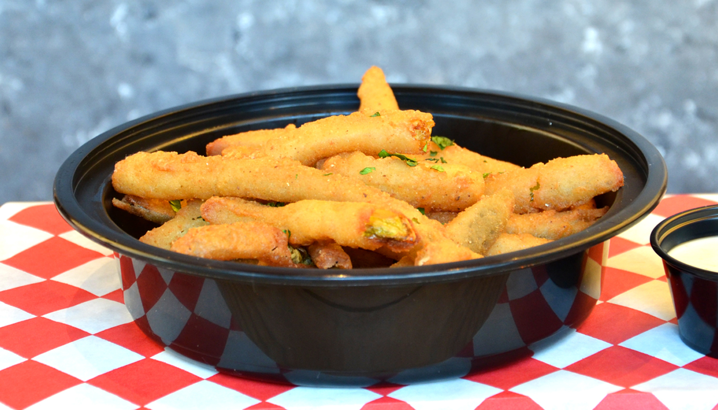 Order Fried Pickles food online from Nashville Hot Chicken Shack store, Newhall on bringmethat.com